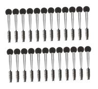 Healeved 24pcs Dual Makeup Sponge Applicator Brush for Eyebrow Eyelash and Foundation for Creams and Powders Comfortable Use for Women and Girls