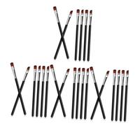 Healeved 24pcs Eyebrow Brush Fine Angled and Flat Tip Brushes for Precise Eyeliner and Eyebrow Makeup for Women Grooming and Eye Makeup Applications