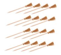Healeved 24Pcs Halloween Witch Broom Pencils Mini Wooden Broomstick Pens for Teens Party Favors Classroom Writing Supplies
