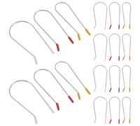 Healeved 24pcs Heat-resistant Hair Clips for Hot Rollers, Stainless Steel and Resin Curling Clips with Even Heating and Easy to Use Design, for Quick Morning Routines at Home