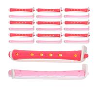 Healeved 24pcs Plastic Perm Rods Hair Curlers Rollers for Short Hair Universal Hairdressing Rod Design Suitable for Hairstyles Dual-color Stylish for Girls and Salon Professionals