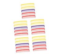 Healeved 25 pcs Oversized Giant Comb Lightweight Plastic Wide Tooth Prank Accessory for Halloween Carnival Cosplay Party Photo Props Red Yellow Purple