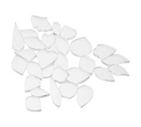 Healeved 29pcs Plastic Flower Stencils for Crafts with Long Point and Large Fan Shapes, Versatile Handmade Flower Mold Templates for Beginners, for Card Making and Nonheritage Workshops