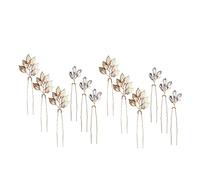Healeved 2packs Ancient Style Hanfu Headdress Hairpin Simple Bridal Updo Hair Accessories for Women and Girls Sparkly Rhinestone Decoration for Weddings and Special Occasions