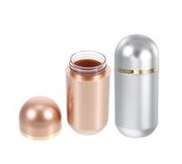 Healeved 2pcs 10ml Plastic Mini Bottles Travel Pill Organizer for Supplements and Herbs, Easy to Carry with Excellent Sealing, for Travel and Office Use