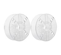 Healeved 2Pcs 1Kg Plastic Hollow Bobbin Spools for 3D Printer Replacement, Lightweight Empty Reel for 3D Printing Accessories and Wire Cable Management