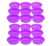 Healeved 2pcs 3D Massage Bar Soap Molds: 9 Cavities Silicone Soap Molds Cookie Chocolate Cake Moulds Tray for DIY Homemade Craft Purple