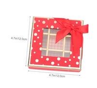 Healeved 2pcs 9-Grid Chocolate Box Set in Dark and Crimson 12X12X4Cm Candy Treat Favor Packaging Boxes for Valentine’s Day Birthday Wrapping