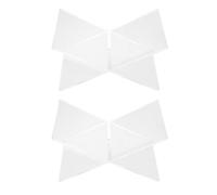 Healeved 2pcs Acrylic Book Holder Stand with X-Shape Design Multipurpose Book Display Shelves for Dormitory and Library Free Your Hands