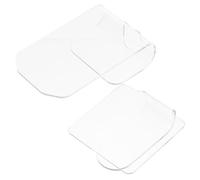 Healeved 2pcs Acrylic Eyeshadow Mixing Trays for Makeup Artistry Handheld Cosmetic Palette for Custom Shades and Blending for Nail Professionals