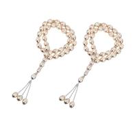 Healeved 2pcs Acrylic Tasbih Prayer Beads Lightweight Religious Bracelets for Women Stylish Meditation Jewelry for Worship Versatile Design for Ramadan and Everyday Use