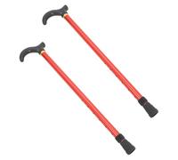Healeved 2pcs Adjustable Aluminum Alloy Retractable Walking Canes for Seniors with Non-slip Handle, Lightweight Collapsible Elderly Walking Sticks for Men and Women, Portable Height