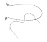 Healeved 2pcs Adjustable Face Chain Jewelry Set for Women and Elegant Tassel Earrings with Fringe Comfortable Material Versatile for Parties Festivals and Daily Wear