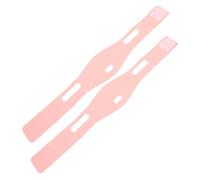 Healeved 2Pcs Anti-Snore Chin Strap Unisex Comfortable Breathable Jaw Support for Sleeping Adjustable Chin Brace for Snoring Relief Pink Snore Stopping Strap for Men and Women
