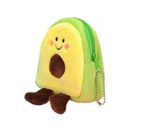 Healeved 2pcs Avocado Shaped Mini Money Bag Lightweight Cloth Coin Pouch Easy for Carrying Creative Cartoon Lipstick Holder for School and Work