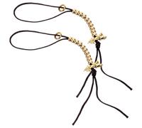 Healeved 2pcs Bead Counter Simple Buddha Bead Counter Pendant Metal and Rope Sliding Counting Resistance to Falling for Meditation and Praying