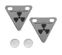 Healeved 2pcs Bike Warning Reflector Magnetic Stickers Reflective Triangle Plates with Waterproof Material for Night Riding and Improved Visibility on Bike Frame