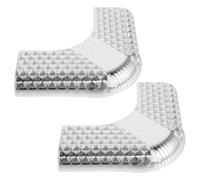 Healeved 2pcs Billiard Table Scaly Corner Protectors Cushion Guards for Pool Table Edges Easy to Install and Prevent Damage during Games