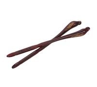 Healeved 2pcs Bird-shaped Large Yangqin Training Hammers in Sandalwood for Dulcimer Exercise Tools Practice Playing Tools Sticks