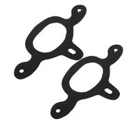 Healeved 2pcs Black Rubber Boot Spur Straps with Adjustable 3 Way Spur Retainer for Men and Women, Sturdy Equestrian Horse Riding Accessory for Western Riding