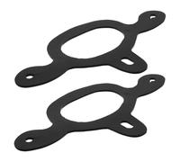 Healeved 2pcs Black Rubber Spur Straps Adjustable Secure Attachment for Spurs and Riding Boots, for Western Horse Riding and Equestrian Activities