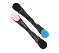 Healeved 2pcs Body Lotion Applicator Back Brush with Long Handle for Self Tanner Cream, Portable Plastic and Sponge Design, Gentle Touch Suitable for Travel and Home Use