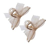 Healeved 2pcs Bow Hair Accessory Zinc Alloy Plastic Claw Clips for Women and Girls Not Easy to Fall off Hold Hair Tightly for Washing Your Face and Birthday