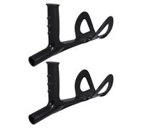 Healeved 2pcs Cane Grip Replacement Walking Cane Handle Ergonomic Plastic Walking Stick Handle with Secure Arm Stability and Balanced Movement for Outdoor Use Elderly