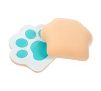 Healeved 2pcs Cartoon Cat Claw Powder Applicator Makeup Sponge for Loose Powder and Foundation Portable Girls Cosmetic Tools Random Color