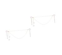 Healeved 2pcs Chinese Style Vintage Double Chain Hairpin Tassel Elegant Hair Stick for Women and Girls for Weddings and Special Occasions