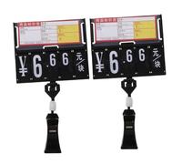 Healeved 2pcs Clip-on Style Price Tag Holders for Supermarkets and Shopping Malls Easy to Clamp and Saves Time and Labour for Retail Store Pricing and Product Display Color