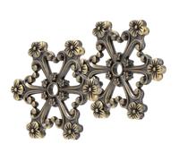 Healeved 2pcs Compact Zinc Alloy Sewing Thread Winding Plates for Embroidery Floss Organiser, Convenient Floss Thread Holder for Daily Life Craft Storage