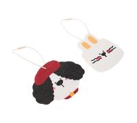 Healeved 2pcs Compressed Wood Pulp Sponges Cute Animal Shapes Non-Scratch Kitchen Scrubbers for Dishes Gentle Skin Quick Drying Multipurpose Cleaning Supplies