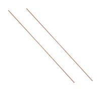 Healeved 2pcs Copper Piping Copper Round Tube 3mm Od 0.5mm Wall Thickness Easy to Process Without Burr for Crafts and DIY Projects