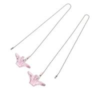 Healeved 2pcs Decorative Chain Extenders Ceiling Fan Chain Replacement Ceiling Fan Chain Extension Fan Chain Extension Extender Decorative Pulls Lamp Pull Pink