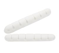 Healeved 2pcs Desktop Cable Holder 8 Slots Silicone Cord Organizer Featuring Firm Adhesion and Double Sides Slot Design, for Managing Audio and Headphone Cables at Home Or Office