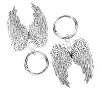 Healeved 2pcs Detachable Wings Shoe Buckle Pendant for Boots Angel Wing Charm Robust Boot Decorative Accessory