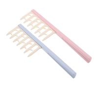 Healeved 2pcs Detangler Comb for Curly Hair Wide Tooth Hair Comb for Women Salon Detangling Plastic Massage Hairdressing Tool