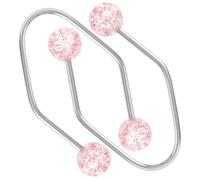 Healeved 2pcs Dimples Maker for Face Cheeks Facial Exerciser with Adjustable Intensity Easy to Use Stainless Steel and Artificial Pearl Material for Travel and Home Use