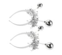 Healeved 2pcs Disco Ball Headband Sequins for Women Halloween Party Accessory Retro Cosplay Headpiece for Year Eve Carnival