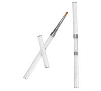 Healeved 2pcs Double Ended Nail Art Liner Brushes for Gel Polish Fine Precision Pens with Tips Durable and Lightweight Design for Detailed Manicure Drawing and Striping