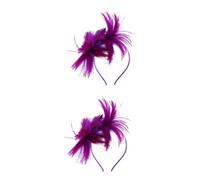 Healeved 2pcs Elegant Fascinator Headband for Women Vintage Tea Party Hair Accessory for Weddings and Special Occasions Lightweight Mesh Design for Bridal Looks
