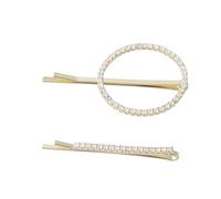 Healeved 2pcs Elegant Round Design Hair Clips Simple Bobby for Women and Stylish Hair Accessories for Various Occasions