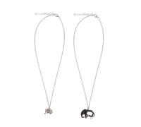 Healeved 2Pcs Elephant Necklace for Mother and Daughter Unique Jewelry Matching Symbol of Luck and Wisdom for Mum and Daughter Celebrations