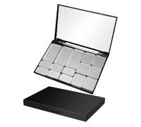 Healeved 2pcs Empty Magnetic Eyeshadow Palette Diy Makeup Organizer Mirror for Custom Eyeshadow Lipstick Blush and Powder Stylish and Magnetic Storage