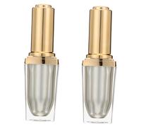 Healeved 2pcs Empty Nail Polish Bottles Light Gloss Top Coat Gel Supply for Manicure Store Random Color