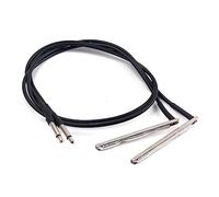 Healeved 2pcs Eq Piezo Pickup Stick Bars Cable for Cigar Box Guitar String Folk Acoustic