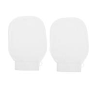 Healeved 2pcs Exfoliating Bath Mitt Body Exfoliator Scrubber Dead Skin Remover Glove Shower Mitten Soap Holder Luxurious Spa Experience