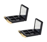 Healeved 2pcs Eye Shadow Box 4 Colors Eyeshadow Palettes Eye Shadow Palettes Empty Container Eye Shadow Case Storage Case Mini Eyeshadow Boxes Makeup Case Eyeshadow Container Cosmetic Case