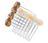 Healeved 2pcs French Teeth Side Combs Hair Parting Comb for Women Bridal Wedding Hairstyle Accessories for Curtain Bangs